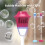 Automatic Bubble Machine with Light Vertical Bubble Machine for Birthday Outdoor Wedding Christmas Parties Red 2