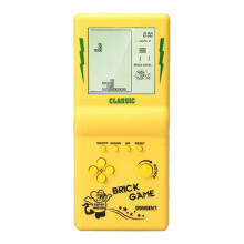 Nostalgic Pocket Game Classic Retro Handheld Game Players for Console Children'S Machine Kids Puzzle Toys Yellow