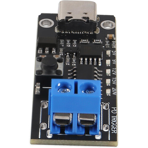 2 Stuks 100W 5A USB-C Snelladen USB-C PD QC  5V 9V 12V 15V 20V Instelbare Spanningstriggermodule Type-C-Ingang 2