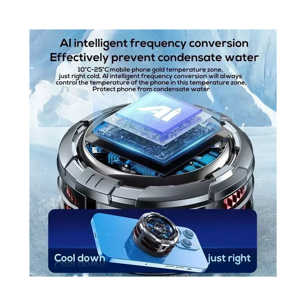 Memo Cx08 Pro Ai Semiconductor Mobile Phone Cooler 2 In 1 Back Clip High Power Strong Cooling With Attachment & Clamp 4713122403784