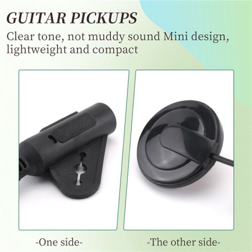 Akustisk Gitarr Pickup Piezo Kontakt Pickup för Gitarr Ukulele Violin, Mandolin, Banjo, Kalimba, Harpa 2