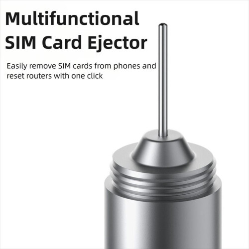 2 in 1 SIM Card Tray Removal Tool Portable  Keychain Eject Pins Multi-Functional Earphone Cleaning Brush 2