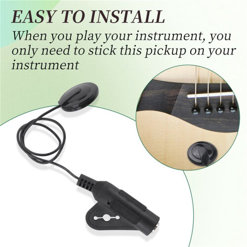 Akustisk Gitarr Pickup Piezo Kontakt Pickup för Gitarr Ukulele Violin, Mandolin, Banjo, Kalimba, Harpa 1