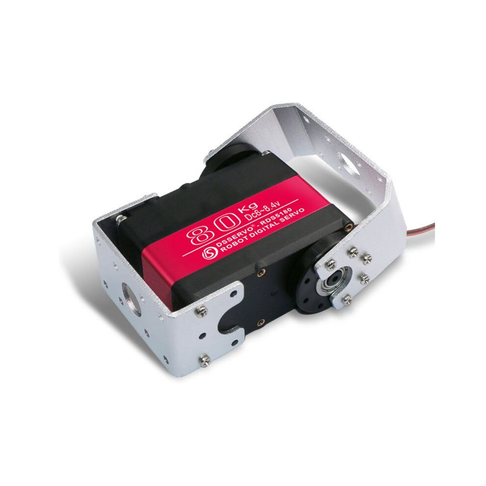 Dsservo 80Kg Rds5180 Dual-Axis Digital Servo High Torque Metal Digital Robot Servo With U Mounting Bracket 4713991720548