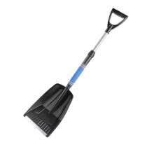 Car Snow Shovel Portable de-Icer Ice Scraper Shovel Anti-Slip Telescopic Shovel Suitable for Car Truck Cleaning