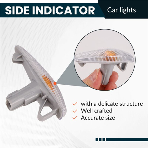 Side Indicator Turn Signal Light Pair for  Lancer Mirage RVR 2008-2017 8351A047 2