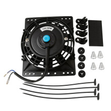 6 Zoll Slim 650CFM KüHler LüFter Universal Slim Pull Push 12V 80W Direkter Ersatz LüFter mit Montage Satz