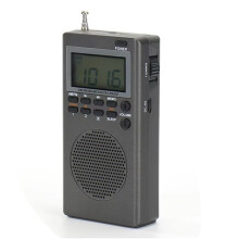 Portable Pocket FM AM Radio Alarm Clock Sleep Timer Digital Radio Great Reception Battery Operated for Outdoor Survival