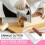 4 Pcs Rectangular Soap Molds Kit with Cutters - 42oz Flexible Silicone Loaf Soap Mold with Wooden Box 4