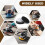 5 Inch 8 Holes Soft Density Interface Pads Hook and Loop Sponge Cushion Buffer Round Backing Pad Foam Sanding Pads 4Pack 4