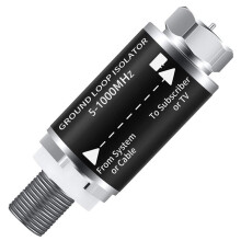 Ground Loop Isolator - Cable TV Audio Isolation Transformer, TV/Noise Eliminator