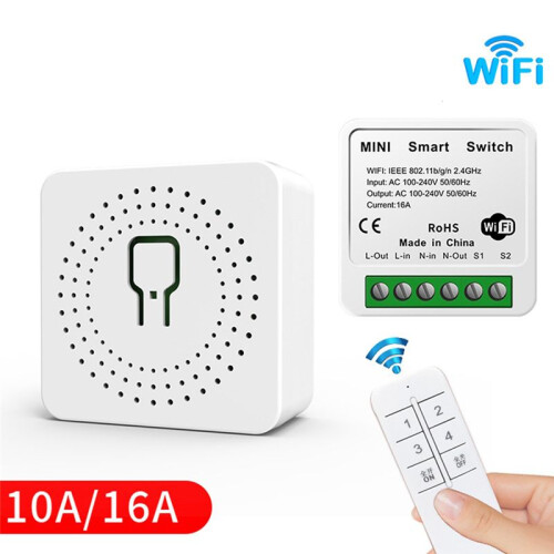 Tuya 16A  Wifi  DIY 1-Way Remote Control Timer Relay Automation for  Life Work