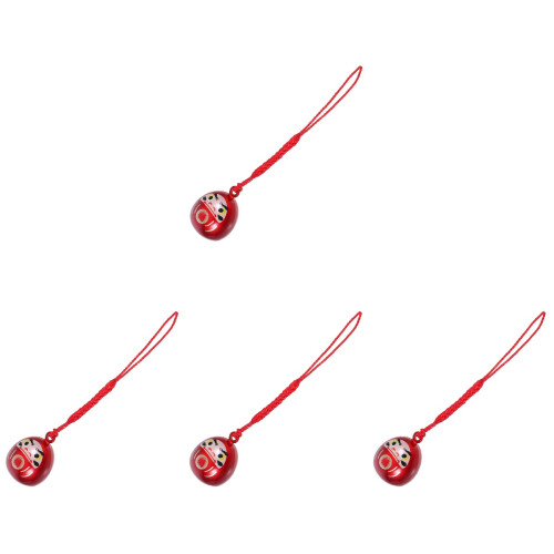 4Pièces Décorations Sac Pendentif Japonais Daruma 2