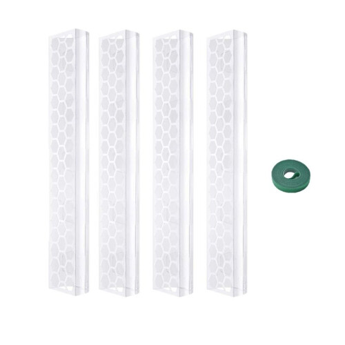 4 Pcs 17 Inch Plastic Moss Pole for Plants Monstera,Designed Specifically for Climbing Plants, Stackable Plant Support 1