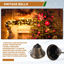 30 Stks Bells Ambachtelijke Kleine Bellen Messing Bellen Vintage Bellen met Haken Om Windgong op Te Hangen Maken van Hondentraining