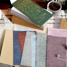 180 Sheets Vintage Decor Scrapbook Paper, Gentle Monologue Decoupage Paper, Writable Memo Scrapbooking Paper