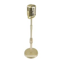 Modelo de Accesorio de MicróFono de Escritorio Vintage con Altura Ajustable, Soporte de MicróFono de Estilo Retro CláSico Accesorio de MicróFono