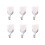 6 pieces Wall Door Hook Towel Holder Self-adhesive Bathroom Kitchen Glue Hook white 1