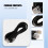6P6C RJ11 Telephone Extension Fax Modem Cable  5M Length Black 6