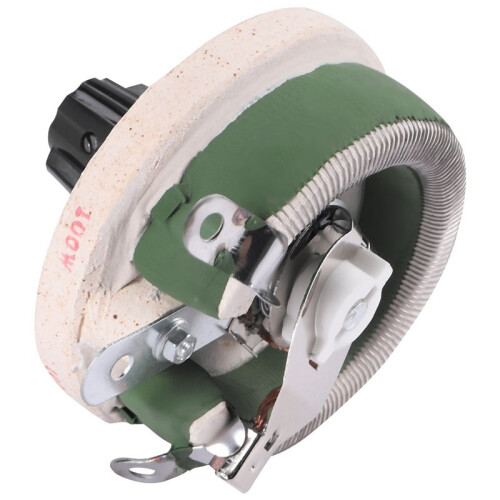 100W 100 Ohm Ceramic Wirewound Potentiometer Rotary Resistor Rheostat 1