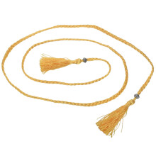 Woven tassel belt knot decorated waist chain waist rope Gold