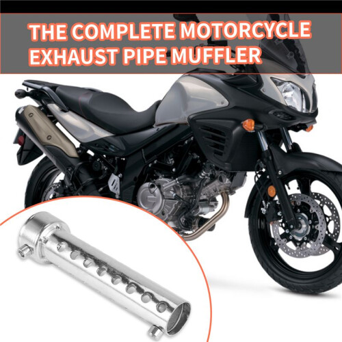 Silver Motorcycle Exhaust Can Muffler Insert Baffle DB Killer Silencer 35mm x 140mm