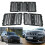 Car Black Front Grille Inserts Trim Mesh Kit for  Grand Cherokee 2014-2016 4