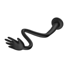 Flexible Silicone Washer & Dryer Door Prop Bendable Sturdy Stopper for Fresh & Odor,Washer Dryer Accessory Black