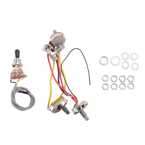 Lp Electric Guitar Pickups Circuit Wiring Harness 2T2V 500K Pots 3 Way ...
