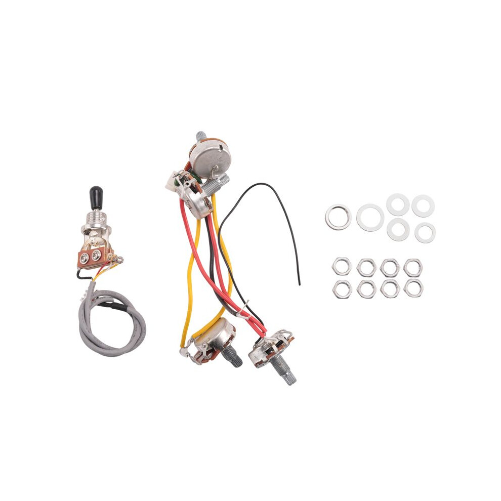 Lp Electric Guitar Pickups Circuit Wiring Harness 2T2v 500K Pots 3 Way For Style Guitar 4713344048541