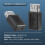 Black USB 2.0 Type A Female to Micro-USB B Female Adapter Plug Converter 3