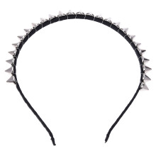 Silver Metal Stud Nit Spike Pannband HåR Pannband Aliceband Punk Flicka