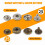 25pcs silver + 25 pcs bronze 10mm Snap Button Metal + tool set for leather handbags 1
