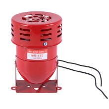 AC 220V Red Metal Motor Driven Air Siren Horn Alarm