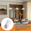 E27 to E27 Bulb Holder Silver Tone White Adapter Extender 5