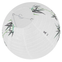 30Cm AbażUr Papierowy Lampion w Stylu Orientalnym Dekoracja śWietlna ChińSki, Bambus