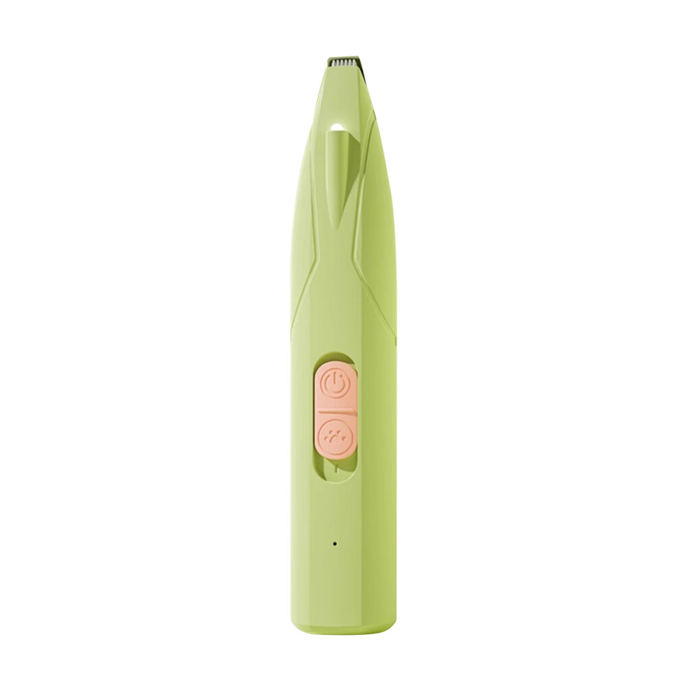 Rechargeable Pet Hair Pruner Canines Cats Highlighting-green