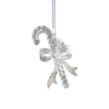Stijlvolle kerstboom hangende ornament kunststof-kruk