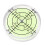 32*7mm Acrylic Bullseye Bubble level Round Level Bubble Accessories, green 3