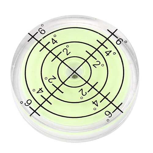 32*7mm Acrylic Bullseye Bubble level Round Level Bubble Accessories, green 2