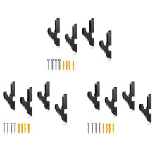 12 Sets Sword Wall Mount Adjustable Sword Holder Wood Martial Arts Stand Samurai Wall Mount Display Supplies