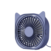 Ultra Quiet Fan for Home Office, 360 Adjustable Desk Portable Fan with Powerful and Quiet Mini Usb Desk Fan (Blue)