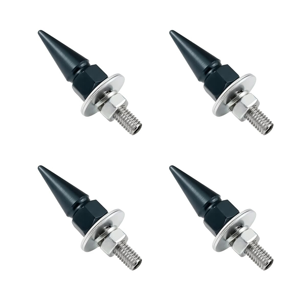 License Plate Screws Spike Design Antitheft Aluminum Set For Car Truck Motorcycle Titanium 9169991283791