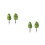 20Pcs Micro Landscape Mini Trees Green Simulation Garden Decorations 4