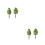 20Pcs Micro Landscape Mini Trees Green Simulation Garden Decorations 2
