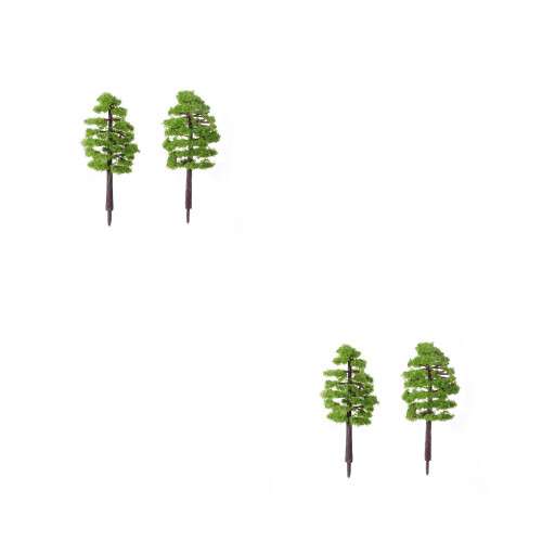 20Pcs Micro Landscape Mini Trees Green Simulation Garden Decorations 1