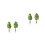 20Pcs Micro Landscape Mini Trees Green Simulation Garden Decorations 8