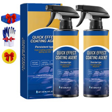 3 in 1 Ceramic Car Coating Spray for Fast Shine Restoration and Scratch Protection, 2 Pack
