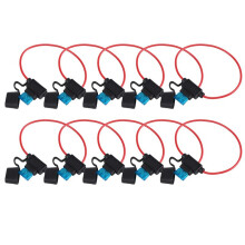 Inline Fuse Holder ATC/ATO Add-a-circuit Car Fuse Holder 10 Pack Fuse TAP Adapter 16 Gauge 20AMP Blade Automotive Fuse Holder Waterproof Wire with 10