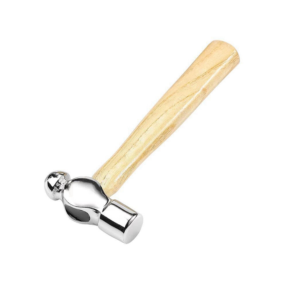 Wooden Handle Round Hammer Home Installation Small Hammer Walnut Hammer 0.25P Woodworking Hammer Hammer Hand Tools 4711592954188